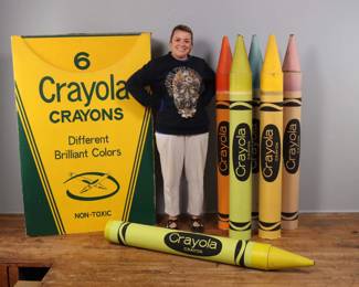 Giant Crayola Crayon Display