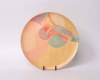 Platter by Susan Jacobs Lockhart, student of Frank Lloyd Wright