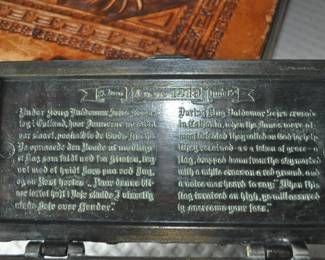 Verbiage Inside of Lid