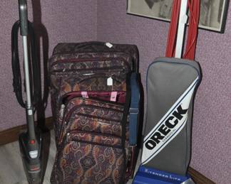 Luggage, Oreck Vacuum and Stick Vacuum