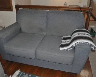 Blue Loveseat