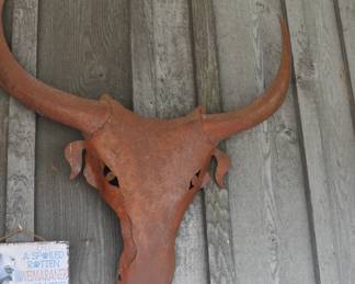 Metal Cow Head 