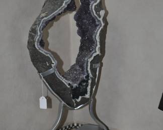 Outstanding Geode on Stand 