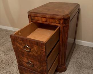 Heritage 3-Drawer Wood Nightstand
