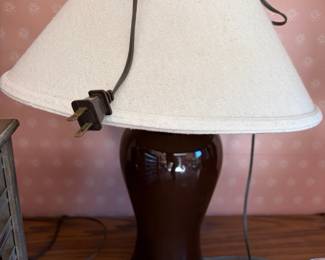 Brown Ceramic Table Lamp