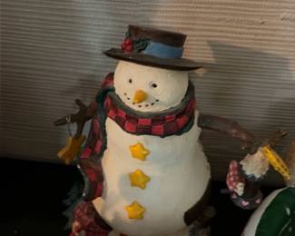 Ceramic Snowman Figurine