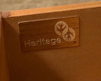 Heritage 3-Drawer Wood Nightstand