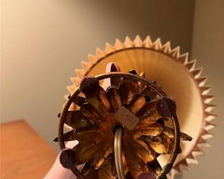Gilt Metal Pineapple Table Lamp
