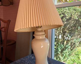 Cream Glazed Ceramic Table Lamp