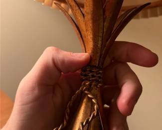 Gilt Metal Pineapple Table Lamp
