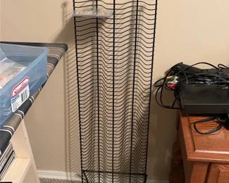 Black Metal CD Tower Rack