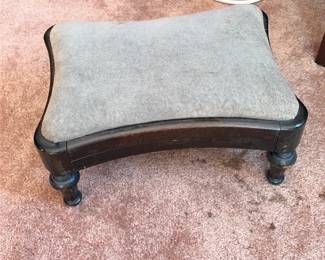 Upholstered Wooden Footstool