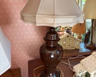 Brown Ceramic Table Lamp
