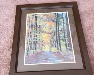Framed Forest Artwork