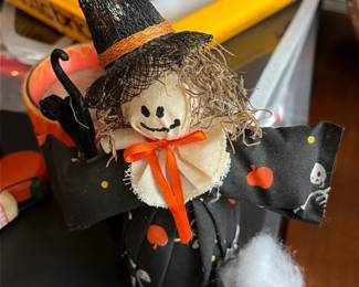 Handmade Halloween Witch Doll