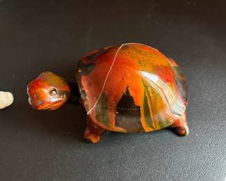 Hand-Painted Resin Turtle Figurine