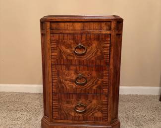 Heritage 3-Drawer Wood Nightstand