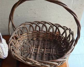 Wicker Gathering Basket