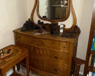 Vintage Dresser With Mirror