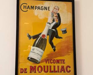 Champagne Advertising Print