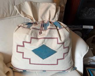 Patterned Drawstring Bag
