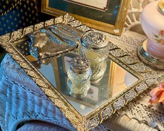 Mirrored Vanity Tray