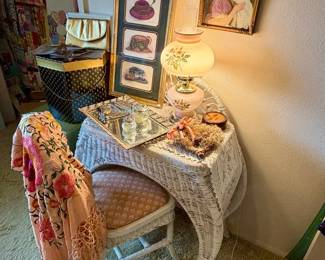 Wicker Vanity Display