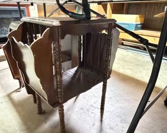 Wooden Magazine Stand