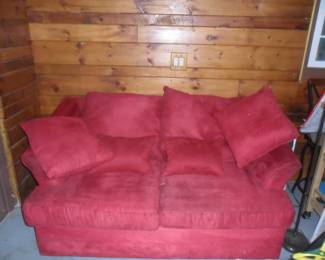 Sofa and matching loveseat