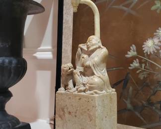 Asian Soap Stone Lamps