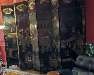 Coromandel Folding Asian Screen
