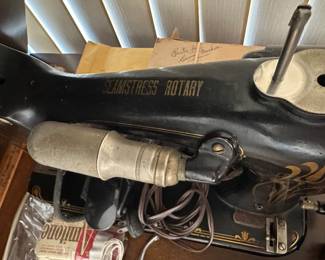 Antique Seamstress Rotary Sewing Machine