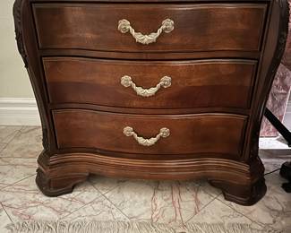 Bob Mackie Home by American Drew three-drawer nightstands
