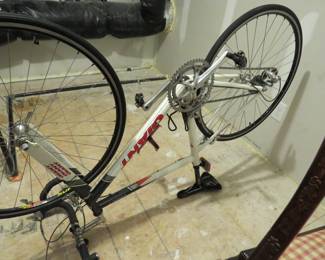 Giant racing bike, light aluminum frame.  Needs brake work.