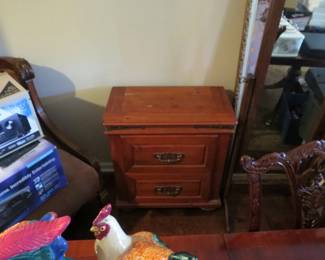 small dresser and full length mirror