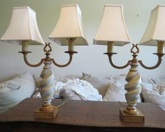 pair of table lamps