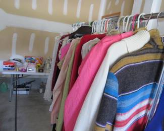Jackets, Dresses, Sweaters, Blouses.  Small sizes.