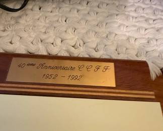CCFF th Anniversary Commemorative Plaque