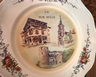 Sarreguemines Obernai Commemorative Souvenir Plate