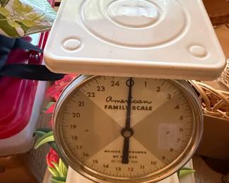 Collection of Assorted Estate Items including American Family Scale, Quartz Clock, Golf Ball Coin Bank, Soviet Pins, and Cassette Tapes fifth image
