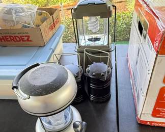 Assorted Portable Camping Lanterns Emerson, Jeep, Innovage