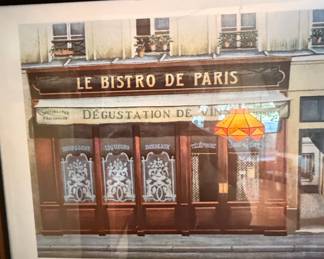 Le Bistro de Paris Decorative Print