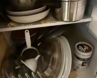 Assorted Kitchen Cabinet Contents