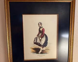 Jeune Paysanne Gurande Costume Print by CompteCalix