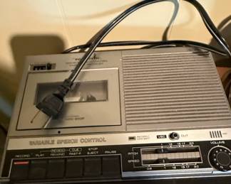 Realistic Variable Speech Control Cassette Recorder
