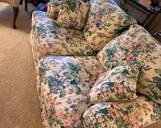 Vintage AmishMade Floral Chintz Loveseat