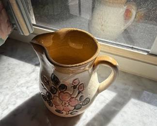 Vintage HandPainted Italian Ceramic Pitcher