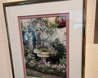 Framed Garden Urn Photographic Print