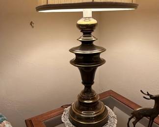 Vintage Stiffel Hollywood Regency Style Brass Table Lamp