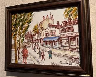 Samir French Street Scene Painting